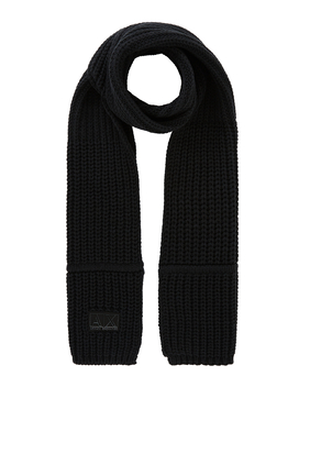 Knitted Patch Scarf